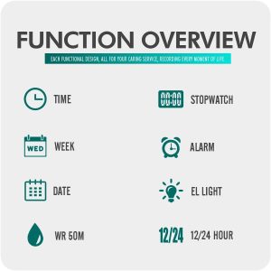 Digital Watch Outdoor Sports 50M Waterproof  Watches Alarm Clock - Image 8