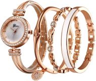 Women Stylish Four-Piece Bangle Analog Quartz Wrist Watch