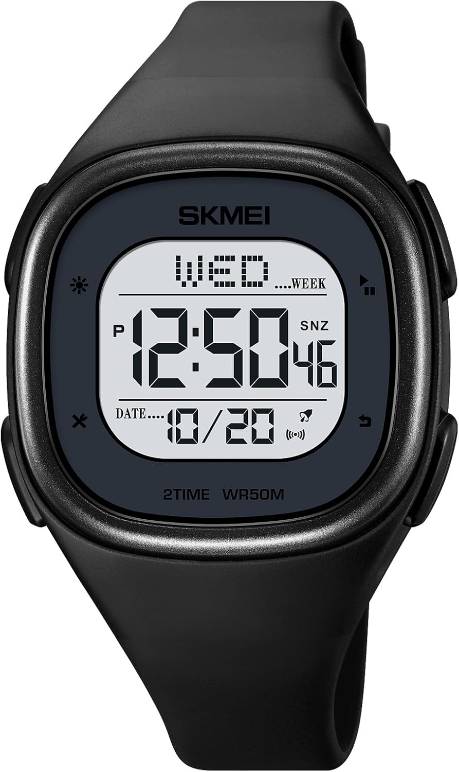 61nG2NiNNL._AC_SL1500_.jpg Fashion Multifunction Digital Outdoor Sport Wrist Watches for Women Waterproof Alarm Watches - Image 1