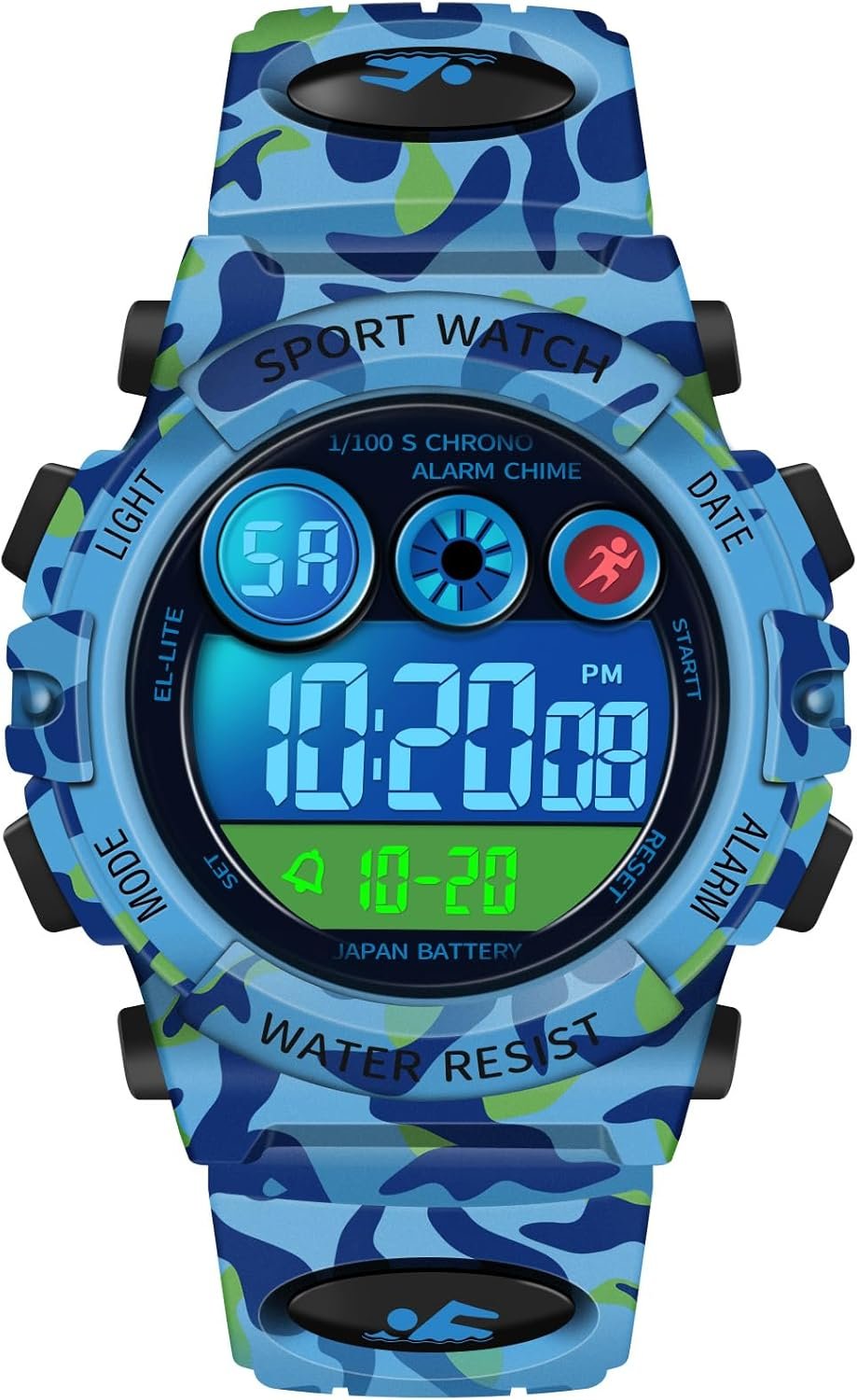 Watch Digital Outdoor Sport Waterproof Boys Watches