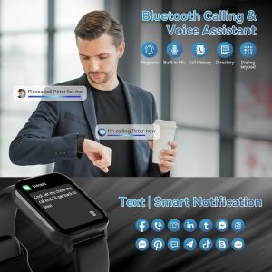 Smart Watch, 1.85" HD Smartwatch , Fitness Watch with 120+ Sport Modes, Waterproof, Heart Rate - Image 2