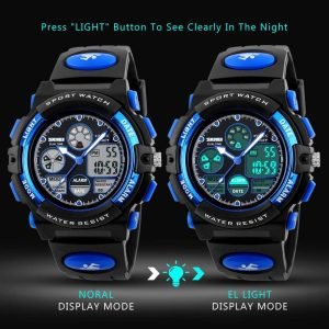 Kids Sports Watch Waterproof Boys Multi-Function Digital Wristwatch LED Alarm Stopwatch - Image 2