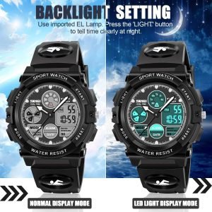 Kids Digital Watches, LED Waterproof Sports Watches for Kids- Best Gifts for Boys Girls - Image 5
